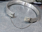 Vintage Sterling SILVER BANGLE Bracelet - Chester 1941 - 11.9g