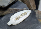Antique BABY BROOCH - Mother of Pearl with Silver Word - Newborn