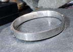 Vintage Sterling SILVER BANGLE Bracelet - Chester 1941 - 11.9g