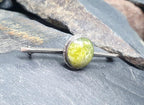 Vintage Sterling Silver Connemara Marble Brooch - Tie Pin - 4.2g