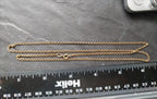 Vintage 9ct GOLD BELCHER Chain Necklace, 23" Long  Hallmarked - 6.8g