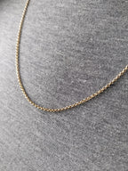 Vintage 9ct GOLD BELCHER Chain Necklace, 23" Long  Hallmarked - 6.8g