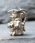 SILVER TOBY JUG Charm - Mini Beer Pint - Vintage Solid Sterling - 4.8g