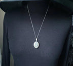Vintage STERLING SILVER Locket Necklace - Joseph Smith - with 24" Chain - 7.5g