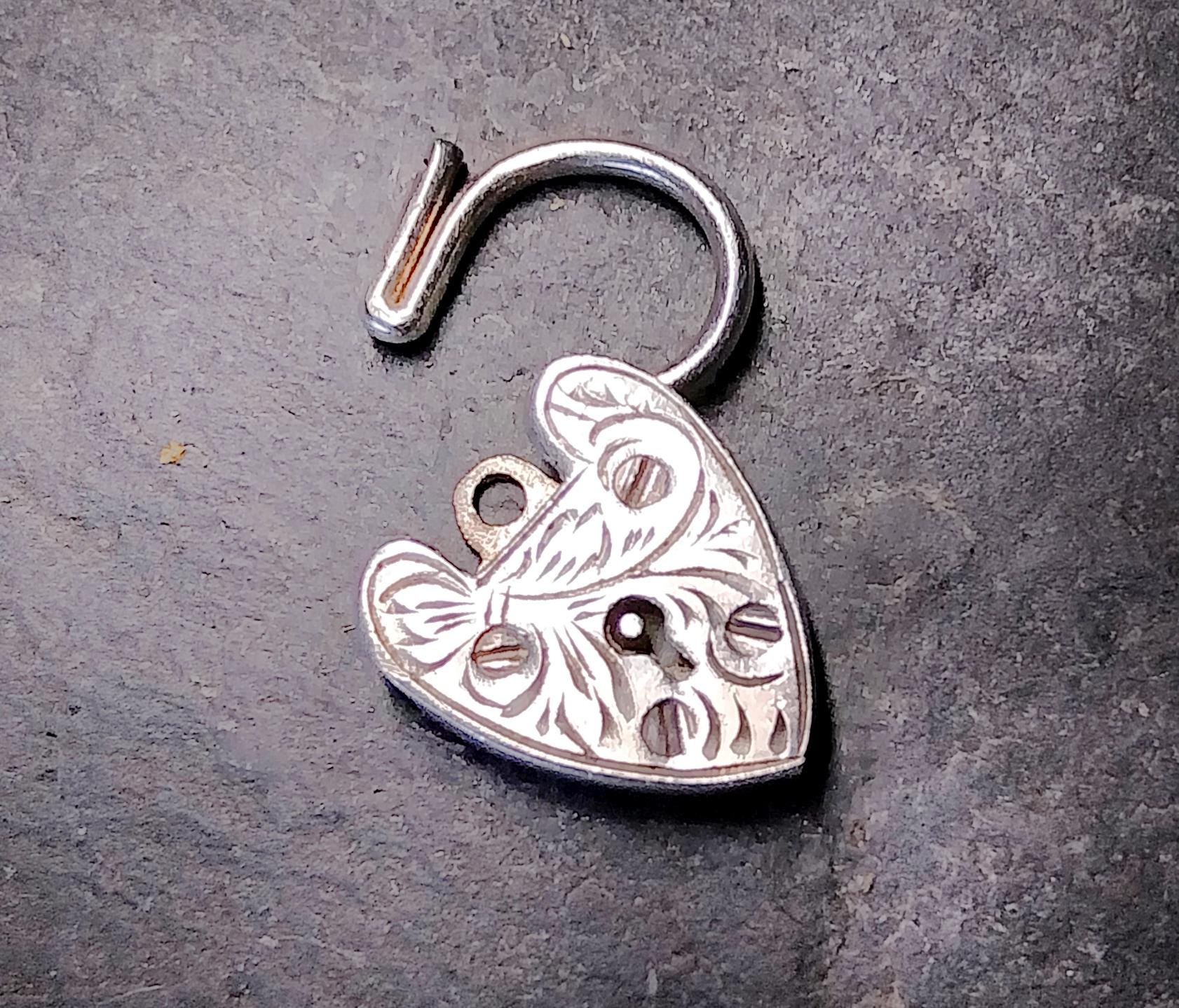 GEORG JENSEN SILVER Heart Lock Charm - for bracelet - Sterling Silver