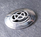 Kit Heath Sterling Silver Celtic Art Nouveau Brooch - 12.3g