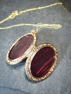 Vintage 9ct GOLD Open Photo Locket - up 4 photos on 20" Chain - 4.7g
