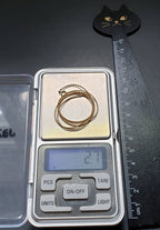 9ct GOLD Snake Style CHAIN Necklace - 18" Long - Hallmarked - 2.7g
