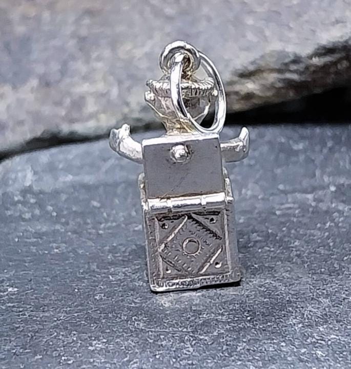 Sterling Silver Jack in a Box Toy Charm for Bracelet or Pendant - 2g