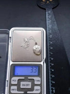 Vintage OVAL SILVER LOCKET - Engraved with 'From dad on your 21st' with 18" Chain - 3.3g