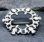 ORTAK SILVER THISTLE Brooch - Malcolm Gray Scottish Sterling Silver - 3.1g