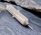 Antique Silver Bar BROOCH - Adie & Lovekin 1893 - 2.5g