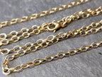 Vintage 9ct GOLD BELCHER CHAIN Necklace - 18" Long - 5g