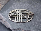 Sterling SILVER Oval Celtic ROSE Brooch - Carrick Jewellery 5.3g