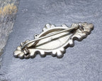 VICTORIAN Sweetheart Brooch - Rose Gold on Sterling Silver c 1880s - 2.5g