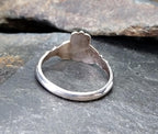Silver CELTIC CLADDAGH Ring - 925 Sterling Silver - Size P (us 7.5) - 2.3g