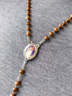 Vintage ROSARY BEADS with Crucifix - 22" Necklace - 18.7g