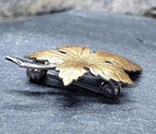 Vintage Sterling Silver LEAF BROOCH - Autumn Maple - 2.3g