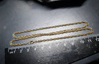 Vintage 9ct GOLD Multi Link Chain Necklace, 18" - 5.5g