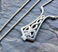 Vintage Sterling Silver Celtic PENDANT NECKLACE on 16" - 8.3g