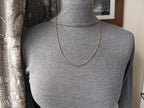 Vintage 9ct GOLD BELCHER Chain Necklace, 23" Long  Hallmarked - 6.8g