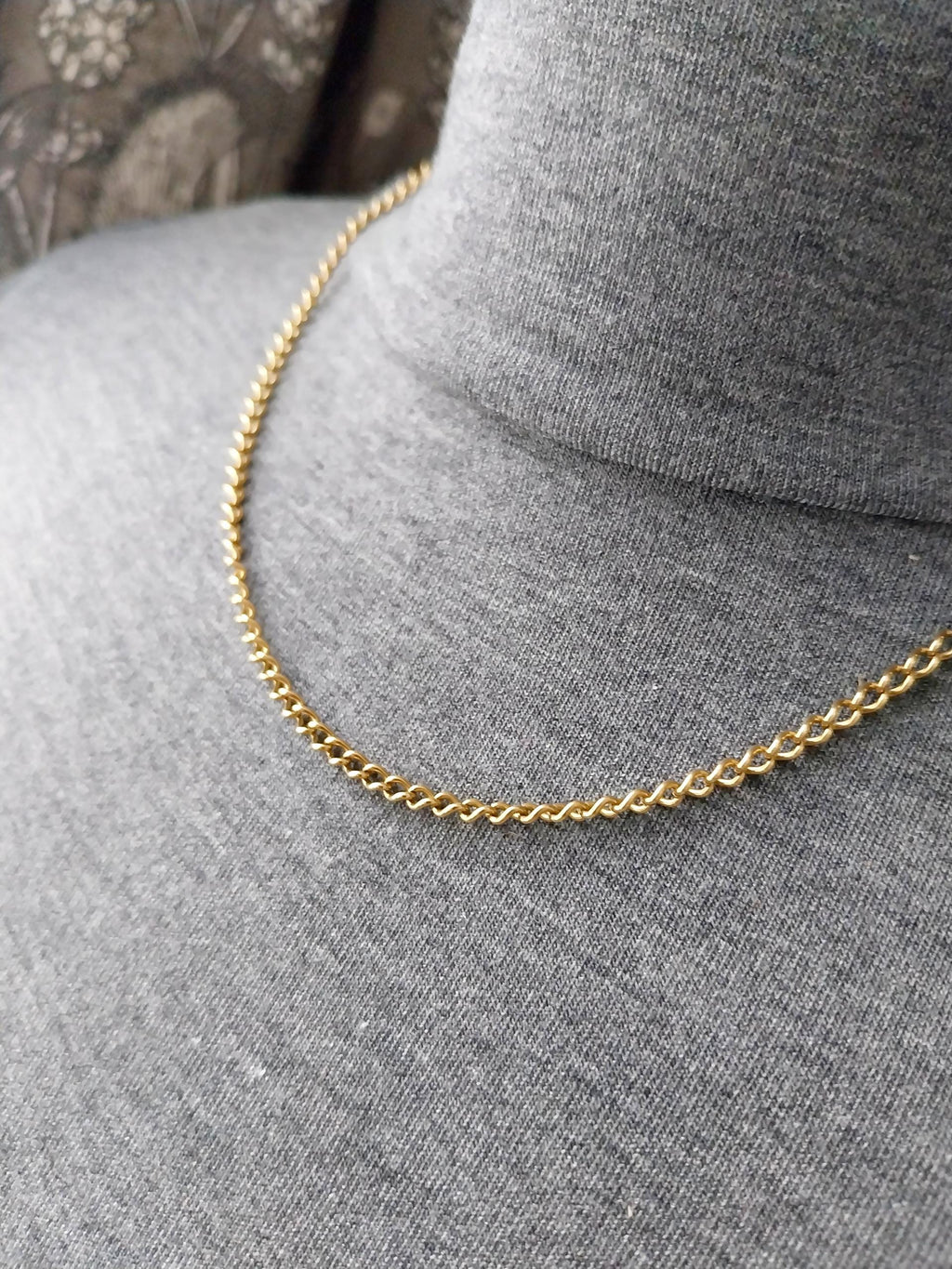 Vintage 9ct GOLD Chain Necklace, 19" Long  Hallmarked - 10.3g
