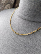 Vintage 9ct GOLD Chain Necklace, 19" Long  Hallmarked - 10.3g
