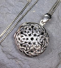 Kit Heath CELTIC Locket necklace - Sterling Silver -  on 17" Chain - 10.4g