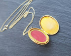 Vintage 9ct Gold Art Deco LOCKET - Chester Hallmark 1955 with 18" Chain - 4.7g