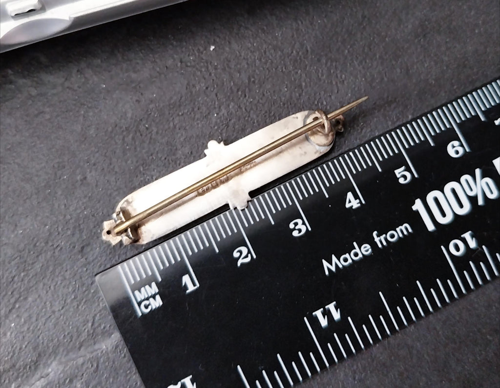 Antique Silver Bar BROOCH - Adie & Lovekin 1893 - 2.5g