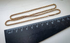 Antique Victorian 9ct GOLD ROLO BELCHER Chain Necklace with Barrel Clasp - 18" - 8.6g