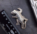 Vintage Sterling Silver GECKO Lizard BROOCH  - Pin 6.9g