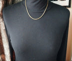 Antique 9ct GOLD ROLO BELCHER Chain Necklace with Barrel Clasp - 18 1/4" - 6.4g
