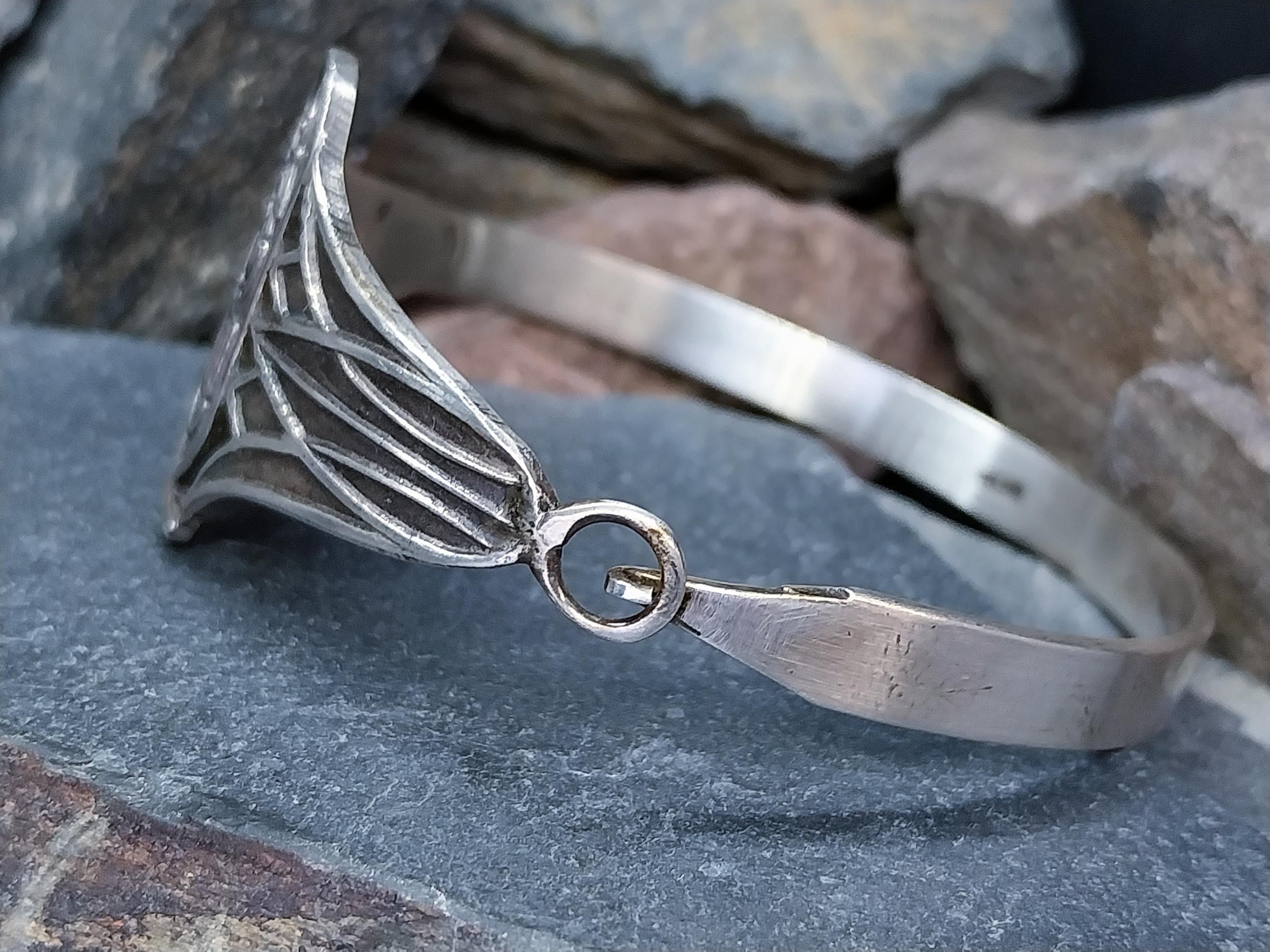 Vintage Sterling Silver Ra God ofCreation Bangle Bracelet - Egyptian - 21.7g