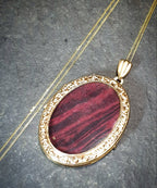 Vintage 9ct GOLD Open Photo Locket - up 4 photos on 20" Chain - 4.7g