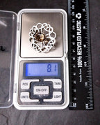 Vintage Smokey Quartz Brooch - Celtic Shawl Pin - 8.1g