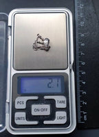 Vintage SILVER SCOTTISH BAGPIPES Charm - for Bracelet - 2.1g