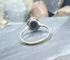 Vintage 9ct Gold Tourmaline Paste Stone Ring - Art Deco - Size uk V (us 10.5) - 2.8g