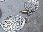 Vintage Silver Panel Bracelet - Victorian Style 18cm - 8.7g