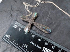 Large Vintage CROSS Pendant Necklace - Sterling Silver on 20" Chain - 7.6g