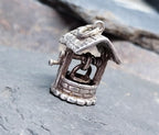 Vintage Silver WISHING WELL Charm - for bracelet -5.1g