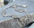 Vintage STERLING SILVER CELTIC Bracelet - 20cm - 13.9g