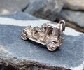 SILVER Vintage CAR CHARM - Stepaside, Classic Car - for Bracelet - 3.6g