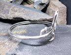 VintageSterling Silver SNAKE Bangle Bracelet - Serpent Design - 10g