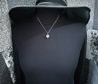 Vintage SILVER HEART Locket Necklace - Pretty Engraving circa 1979 on 18" chain - 3.1g