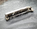 SILVER Celtic GLASGOW ROSE Brooch - Mackintosh Style Pin 3.7g
