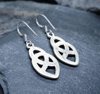 Sterling Silver CELTIC KNOT Dangling Earrings - 4.8g