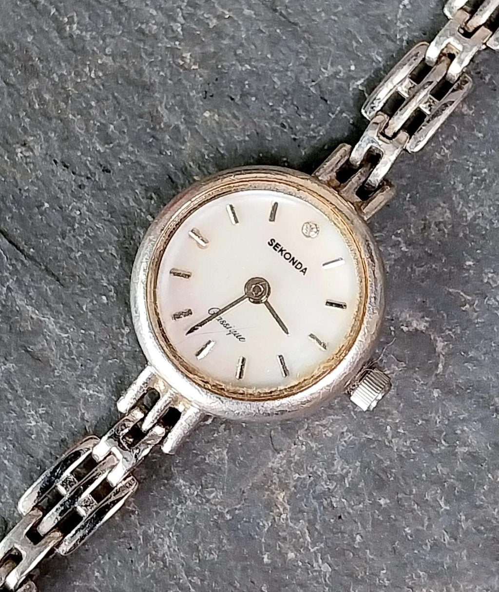 Vintage Sterling Silver WATCH - bracelet Strap 18cm - 14g