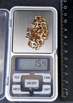 9ct GOLD CURB LINK Bracelet -Chunky 21.5cm - 15.4g