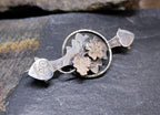 VICTORIAN tique Sweetheart Brooch - Sterling Silver Chester c 1896 - 4g